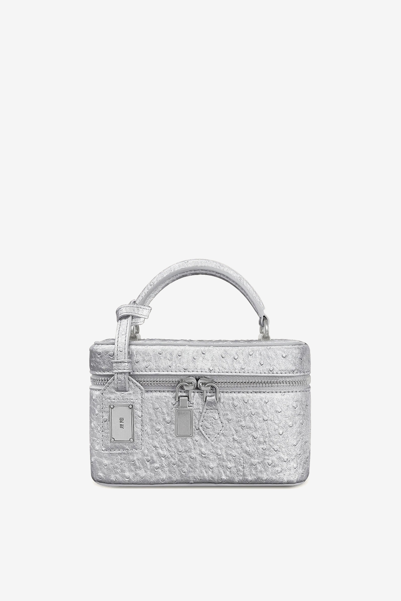 JW PEI | сумка Cleo Faux Ostrich Silver