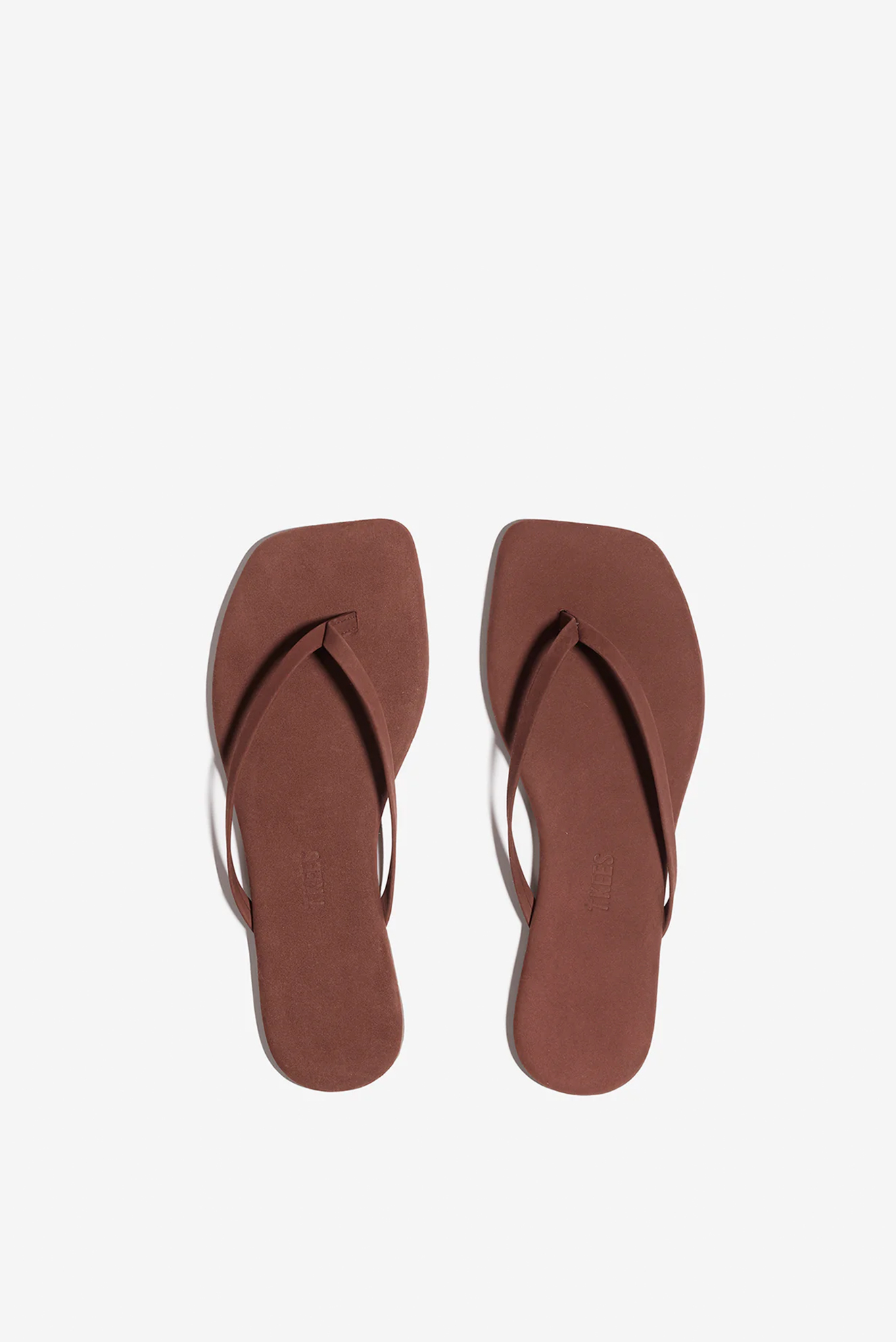 TKEES | в'єтнамки Square Toe Lily Suede Bourbon