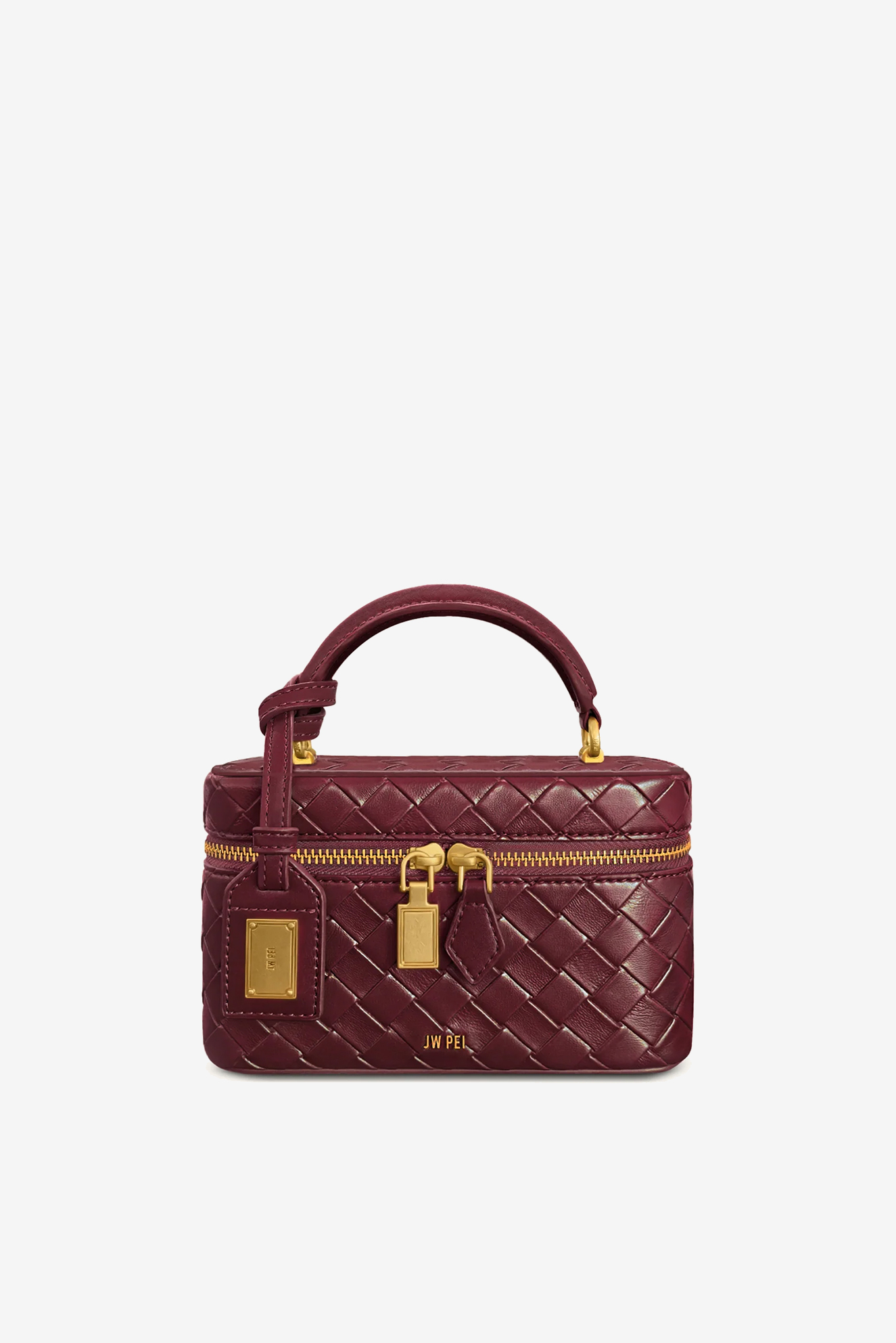 JW PEI | сумка Cleo Woven Texture Claret
