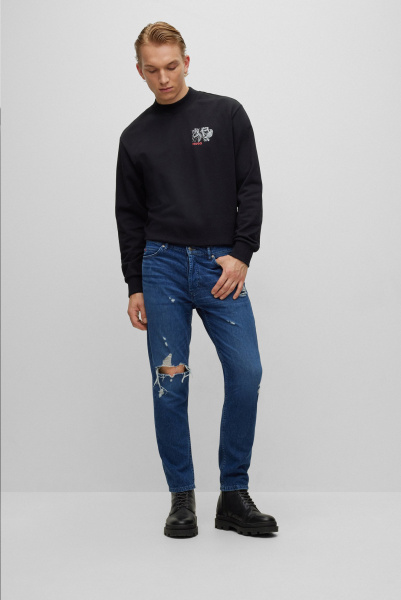 HUGO | джинсы 634 Tapered Blue Denim 50472839 410