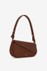 JW PEI | сумка Addisyn Faux Suede Panel Mocha Brown