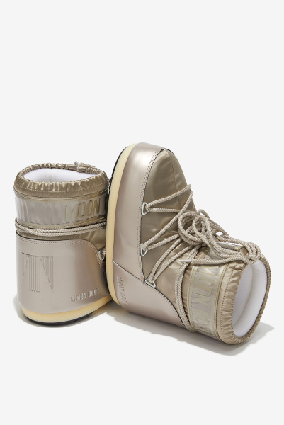 Moon Boot | ботинки Icon Low Glance Platinum Satin 80D1409350