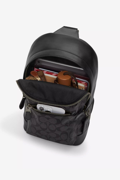 Coach | комбинированная сумка-слинг West In Signature Canvas