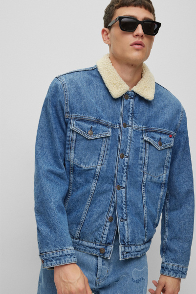 HUGO | утеплена джинсова куртка Light/Pastel Blue 50477588 450