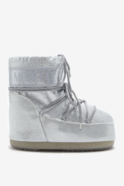 Moon Boot | ботинки Icon Low Silver Glitter