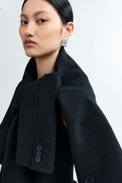 Heaven Mayhem | сережки Ribbed Silver HMSP-01132-02P