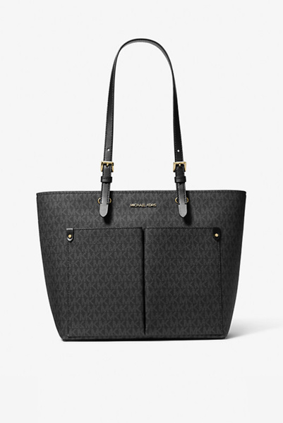 Michael Kors | сумка-тоут Jet Set Medium Logo Pocket Black