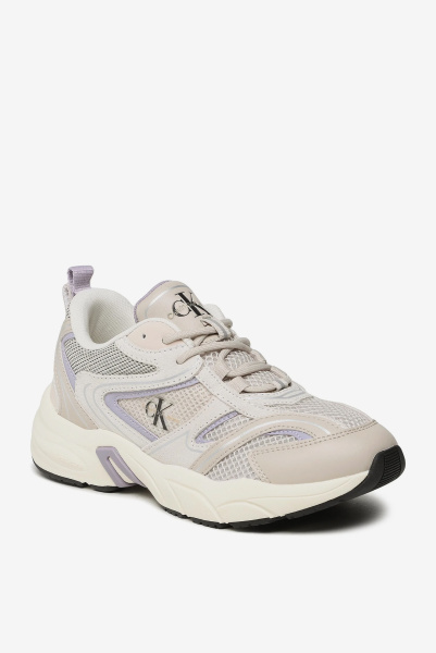 Calvin Klein Jeans | комбіновані кросівки Retro Tennis Bright Eggshell/Lavender Aura YW0YW00891ACF
