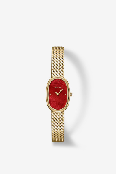 Breda | часы Jane Tethered Small Gold/Jasper