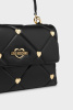 Love Moschino |  шкіряна сумка Jewel Heart Satchel M Nero JC4084PP1GLZ0000 || Love Moschino |  шкіряна сумка Jewel Heart Satchel M Nero JC4084PP1GLZ0000