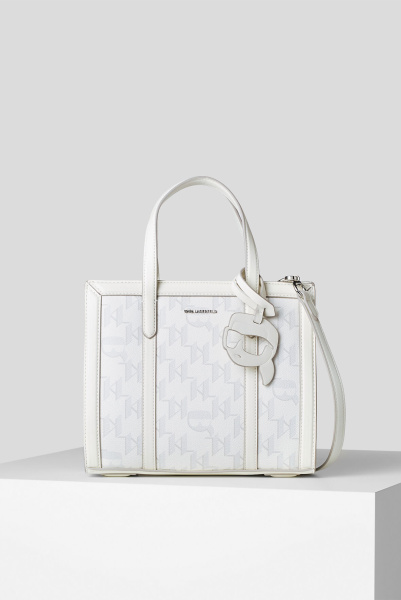 Karl Lagerfeld | сумка K/Ikonic 2.0 Mono CC SM Tote OFF White