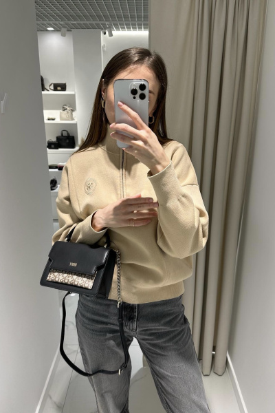 DKNY | сумка Millie Leather Top Handle Black Multi Combo