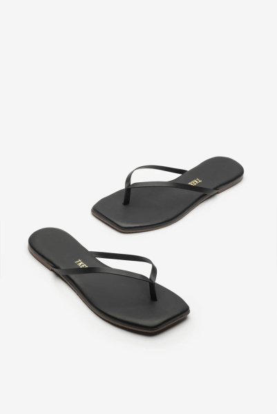 TKEES | в'єтнамки Square Toe Lily Black
