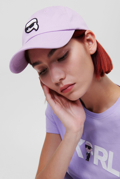 Karl Lagerfeld | хлопковая бейсболка K/Ikonik 2.0 Pastel Lilac 230W3401 A356
