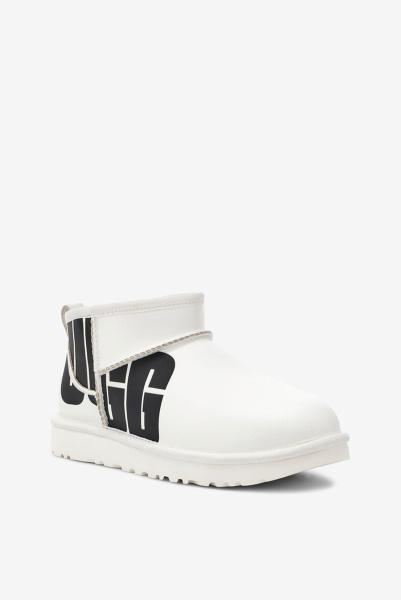 UGG | замшевые ботинки Classic Ultra Mini Chopd White