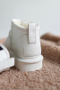 UGG | замшевые ботинки Classic Ultra Mini Chopd White  || UGG | шкіряні черевики Classic Ultra Mini Chopd White 