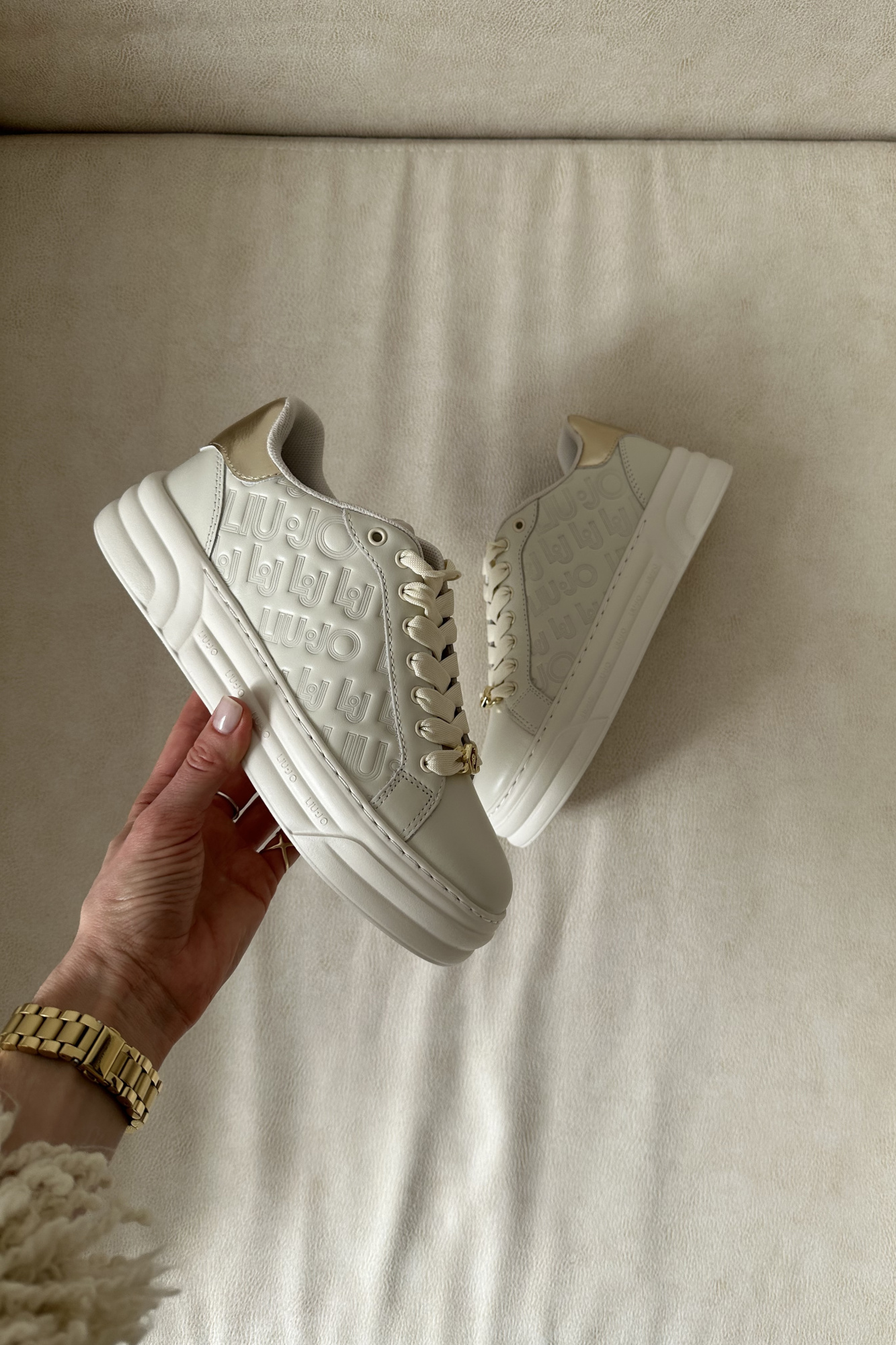 LIU JO | шкіряні кеди Cleo 20 Conchiglia