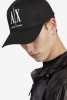 Armani Exchange | черная хлопковая бейсболка 954047 СС811 00020 || Armani Exchange | чорна бавовняна бейсболка  954047 СС811 00020