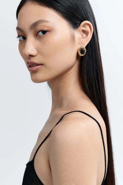 Heaven Mayhem | сережки Prize Black/Gold HMSP-01134-04P