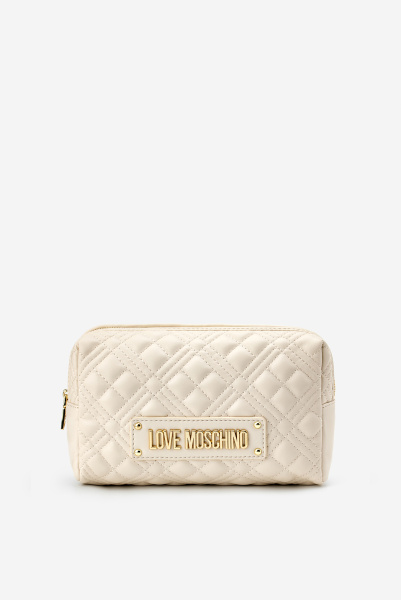 Love Moschino | косметичка Quilted Pouch Avorio