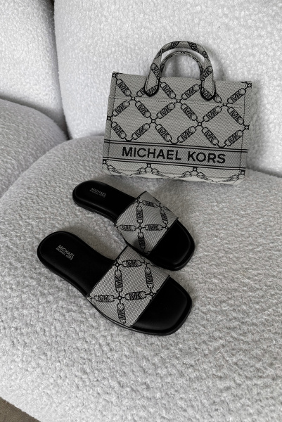 Michael Kors | комбинированные слайдеры Hayworth Natural/Black 40S3HAFS1Y