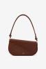 JW PEI | сумка Addisyn Faux Suede Panel Mocha Brown