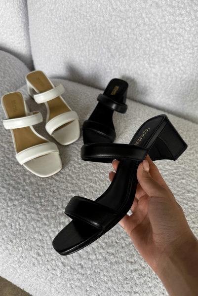 Michael Kors | кожаные шлепанцы Jules Mid Black 40S3JLMS1L