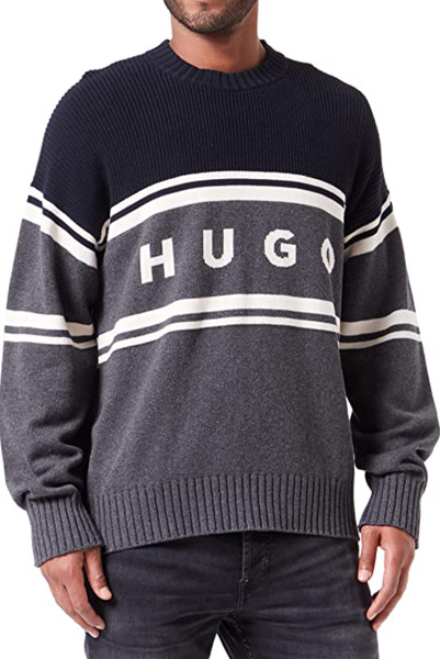 HUGO | пуловер Sopid Dark Grey