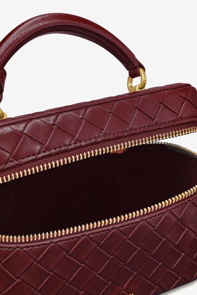 JW PEI | сумка Cleo Woven Texture Claret