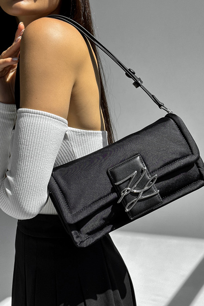 Karl Lagerfeld | сумка K/Autograph Soft SM BGTT Nylon Black 231W3040 A999
