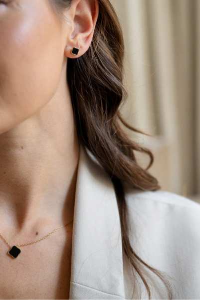 Burker | подвеска Flora Gold Black JNFGB