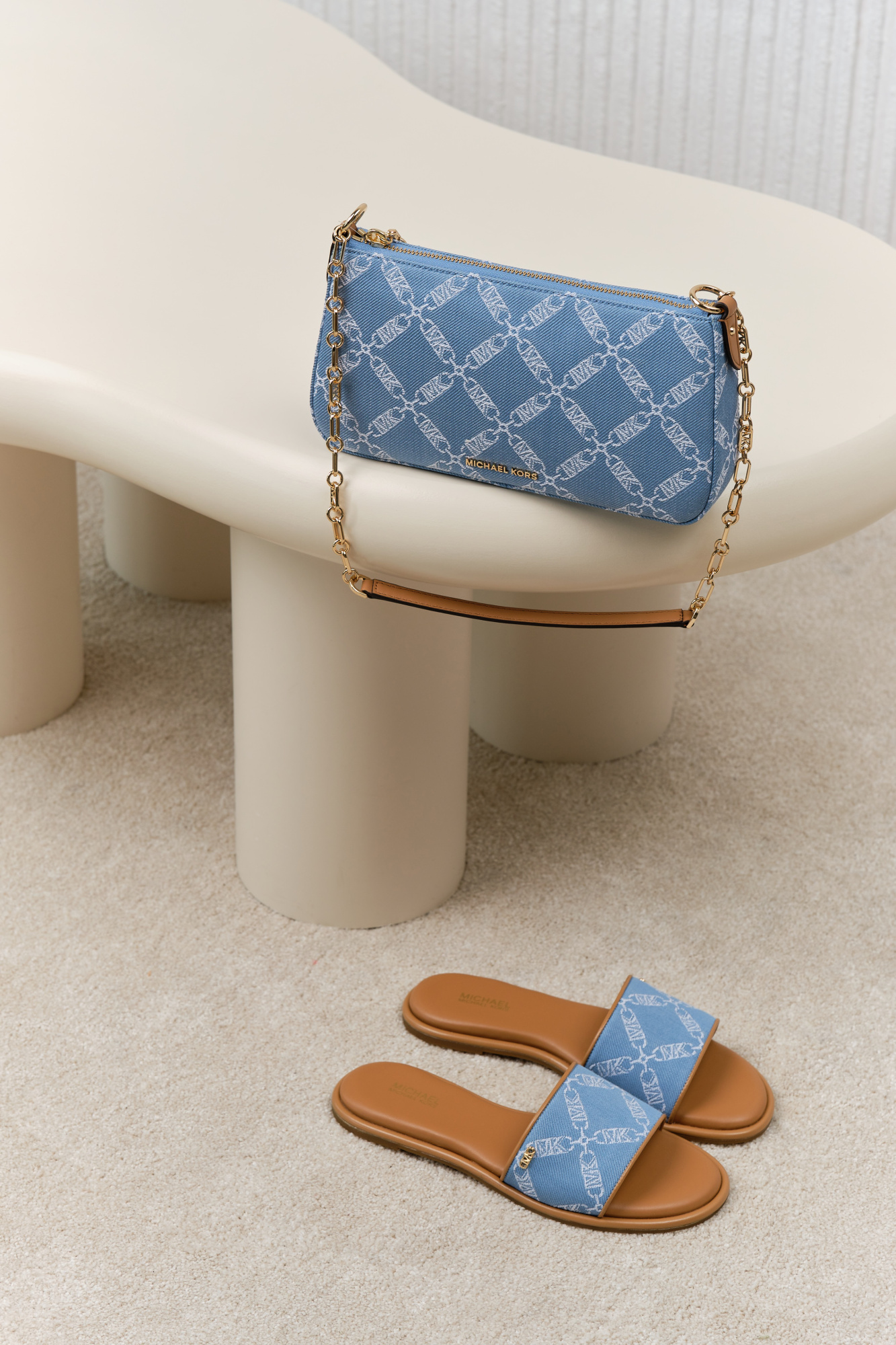 Michael Kors | комбіновані слайдери Saylor Blue/Multi