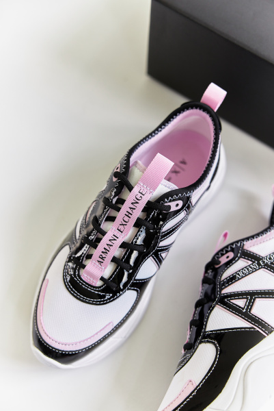 Armani Exchange | комбинированные кроссовки OFF White/Black XDX039 XV311 S263