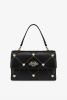 Love Moschino |  шкіряна сумка Jewel Heart Satchel M Nero