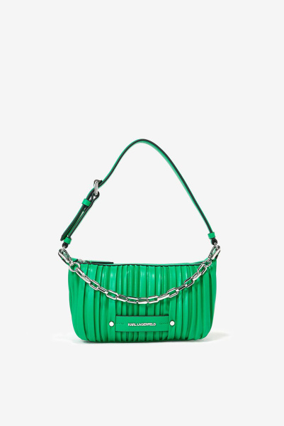 Karl Lagerfeld | кожаная сумка K/Kushion SM Baguette Green