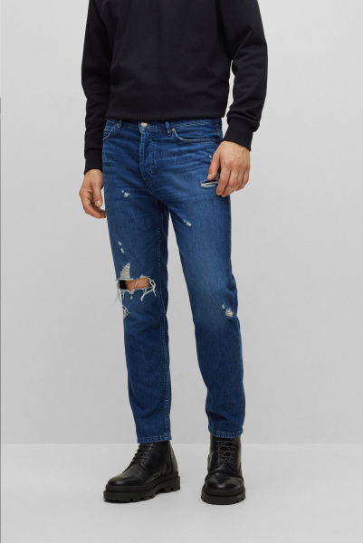 HUGO | джинсы 634 Tapered Blue Denim
