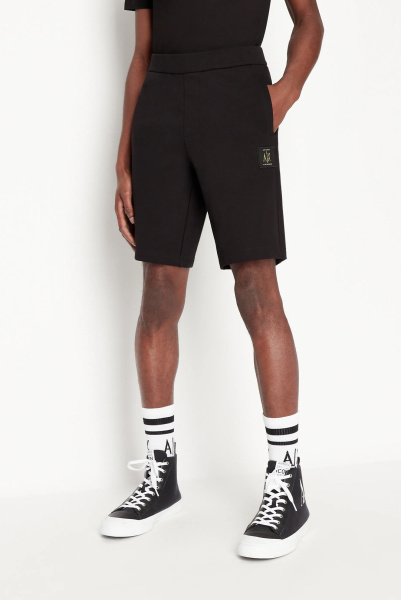 Armani Exchange | хлопковые бермуди Black