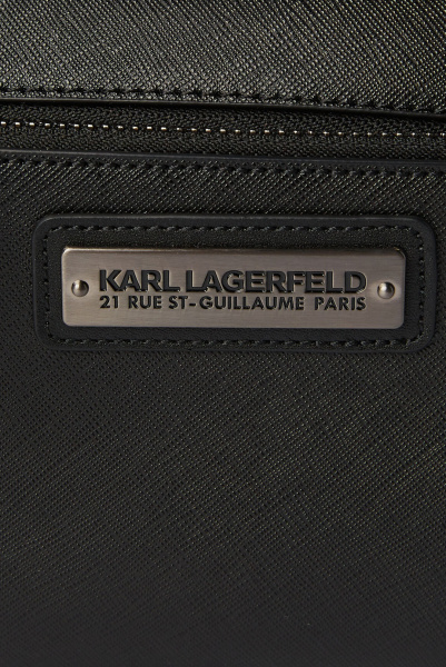 Karl Lagerfeld | поясная сумка из натуральной кожи K/RSG Black 226M3069 A999