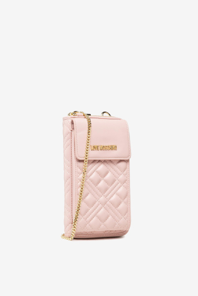 Love Moschino | кожаная сумка-клатч Quilted Rosa JC5630PP1ELA0600