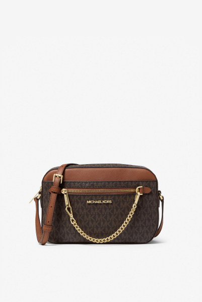 Michael Kors | сумка Jet Set Large Logo Brown