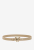 PINKO | кожаный ремень Love Berry Simply H2 Beige/Gold