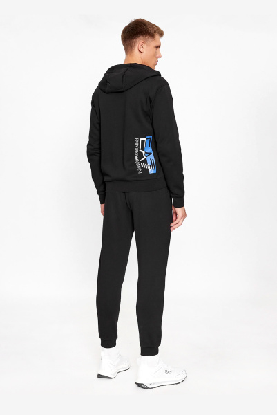 EA7 | чорний спортивний костюм на флісі 6RPV66 PJ07Z 1200
