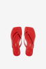 TKEES | вьетнамки Square Toe Lily Red Gloss