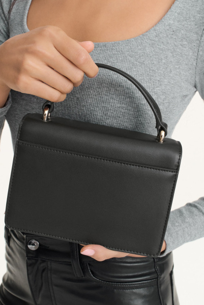 DKNY | сумка Millie Leather Top Handle Black Multi Combo