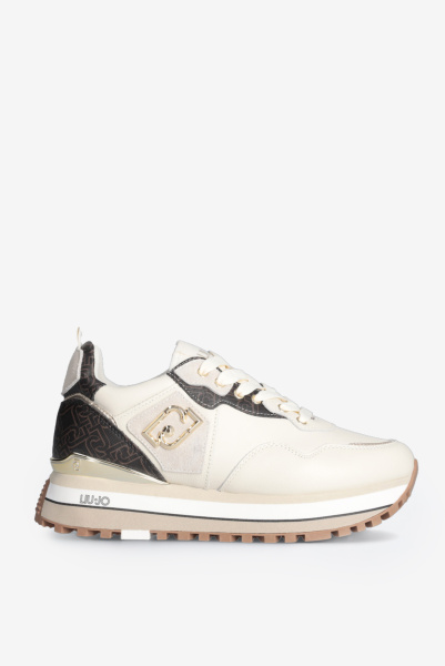 LIU JO | шкіряні кросівки Maxi Wonder Beige