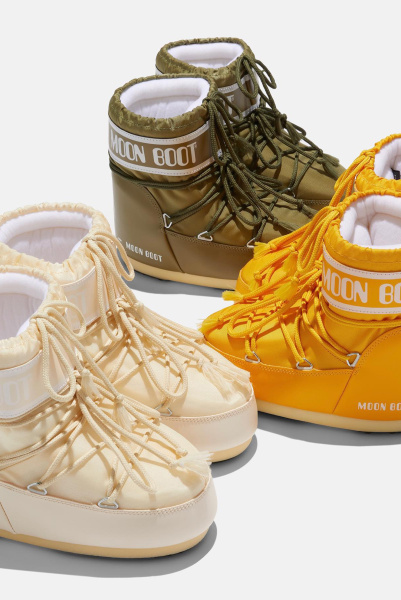 Moon Boot | ботинки Icon Low Cream Nylon 80D1409340