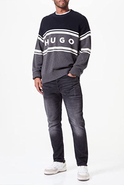 HUGO | пуловер Sopid Dark Grey 50474824 021