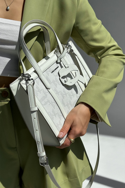 Karl Lagerfeld | сумка K/Ikonic 2.0 Mono CC SM Tote OFF White 230W3061 A590