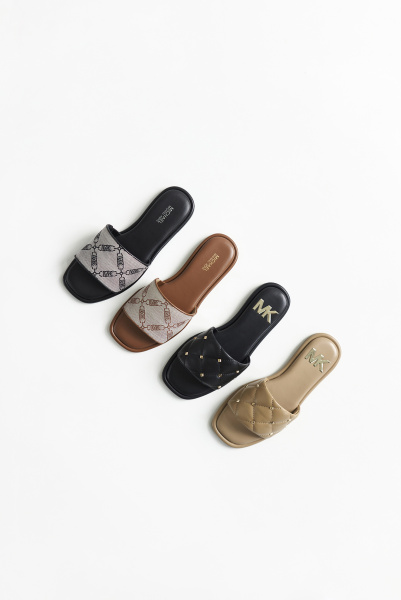 Michael Kors | кожаные слайды Hayworth Camel 40S2HAFP1L 222