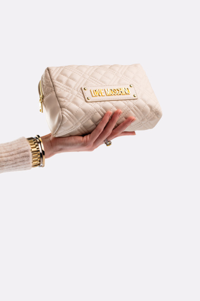 Love Moschino | косметичка Quilted Pouch Avorio JC5302